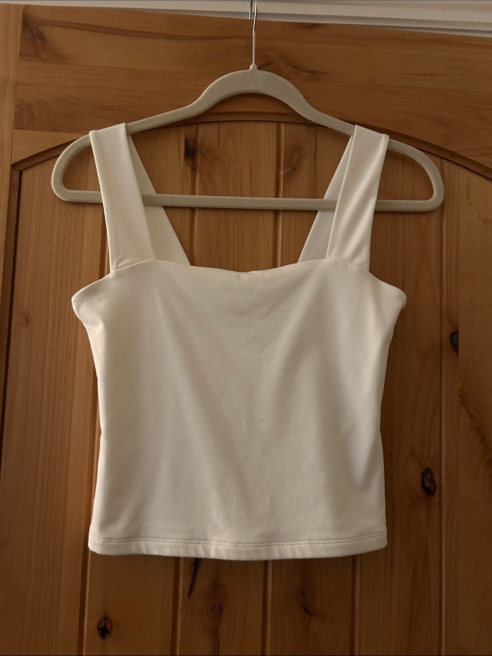Abercrombie & Fitch Crop Square-Neck Tank